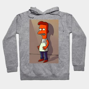 Cartoon boy with orange colored skin Hoodie